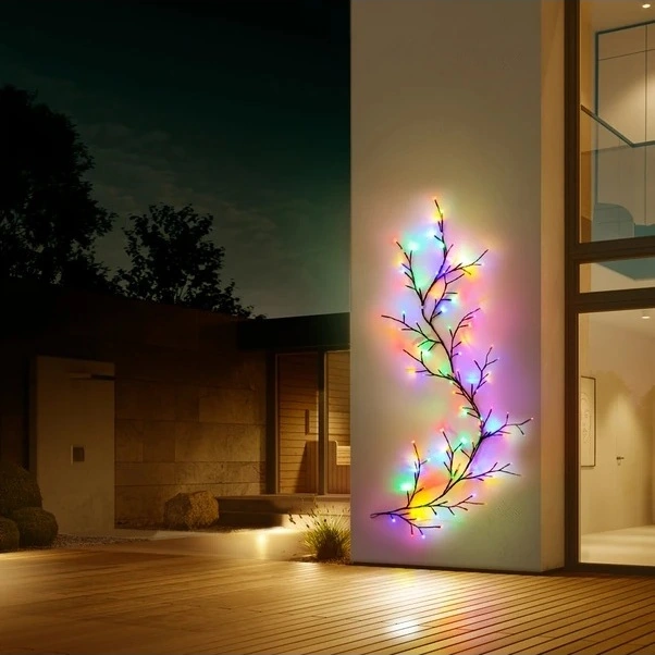 Trendooze Güneş Enerjili Söğüt Dalı Işıklı Dekor, 96 Renk, İç/dış Mekan