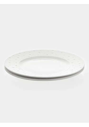 Magistro Porselen Servis Tabakları 2'li Set D 26 Cm Fray 344082581 Beyaz