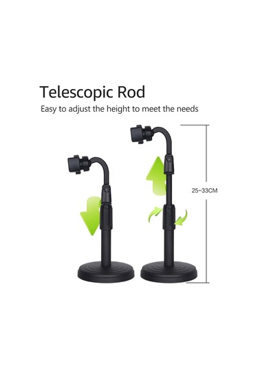 Singree 360 Dönebilen Ayarlanabilir Telefon Tutucu - Geniş Tabanlı, Çizilmeye Karşı Koruyucu