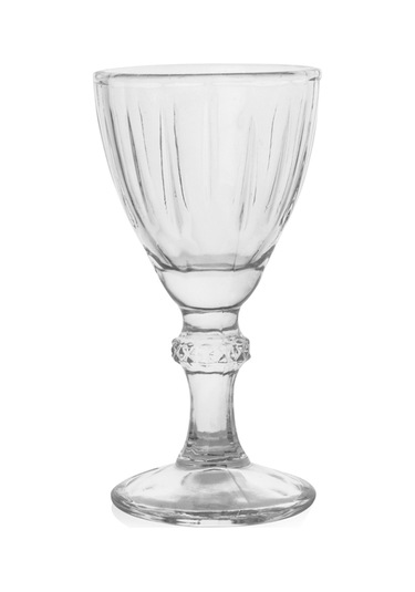 Arow Tr-4174 Daisy 6'lı Cam Kahve Yanı Su Bardağı Seti Şeffaf