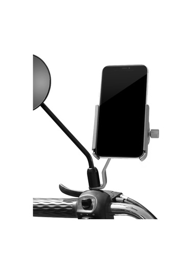 Cyclıngbox-yükseltilmiş Alüminyum Alaşım Bisiklet Cep Telefonu,ya18857tc-3 Gri