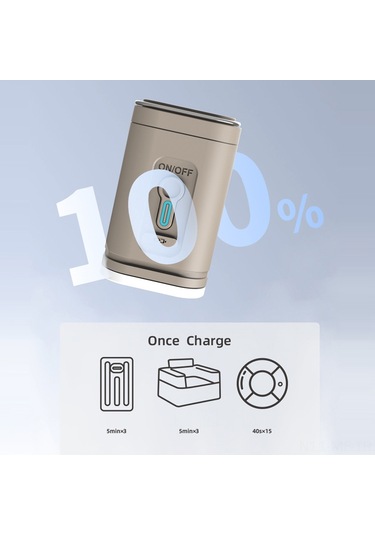 Mufunye Dış Mekan Usb Akıllı Hava Pompa - 200l/dak Inflasyon-deflasyon, Led Işık, 5 Uç, 1200mah Li-pol Batarya - Gri