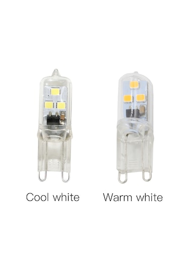 Konesam G9 Led Ampul 1w 2835 Smd 6led 360 Aydınlatma 220v Halojen Yerine Sıcak Beyaz Enerji Tasarruflu Işık Kaynağı Sıcak Beyaz