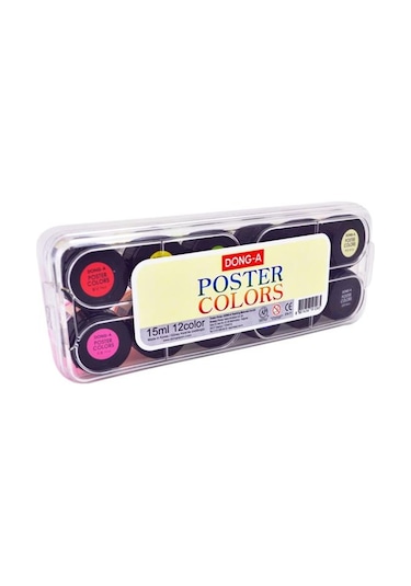 Donga 12 Renk Poster Color Guaj Boya Seti 261512 Çok Renkli