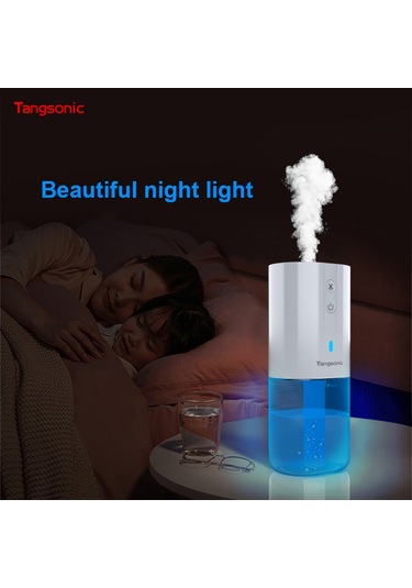 Monyee Tangsonic Tl-211 Beyaz Ultrasonik Aromaterapi Nemlendirici - Ev, Araba, Ofis İçin Taşınabilir 2-in-1 Koku Ve Nemleyici, 800mah Pil, Sessiz Çalışma