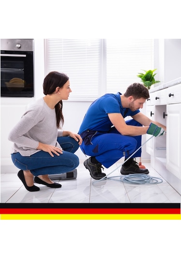 Mager Tıkanmış Lavabo Gider Boru Kanal Açıcı Kılavuz Susta 5 Metr