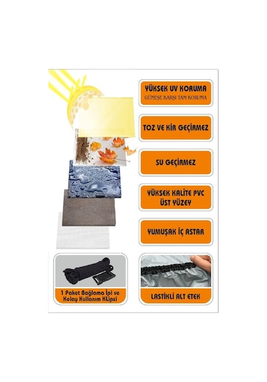 Carguard Falcon Sharp 150 Fitilli Motosiklet Brandası Çadır Örtü - Miflonlu