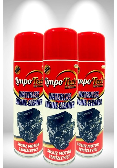 Susuz Motor Temizleyici Susuz Motor Temizleme Yıkama Spreyi 3 Adet
