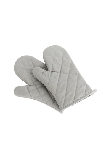Gri Su Tek Mutfak Pişirme Mikrodalga Fırın Eldiveni Eldiveni Tencere Pedi Isıya Dayanıklı Korumalı