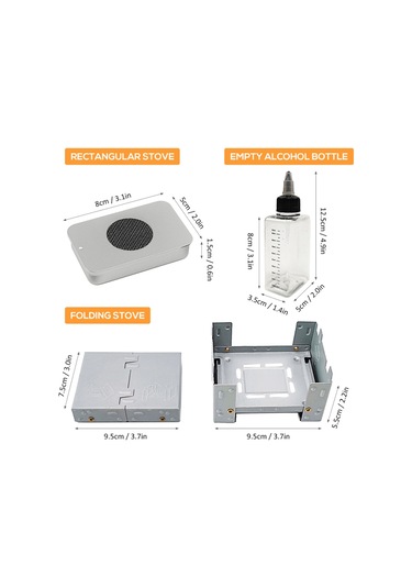 Vkemall Alkol Sobası Adası Alkol Sobası Paketi Ff05 Gümüş