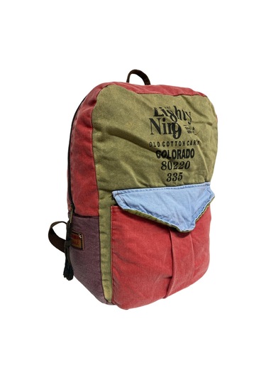 Kaliteli Vintage Tek Gözlü Disayn Sırt Gezi Çantası Kc Harley Bag 5097 Açık Mavi