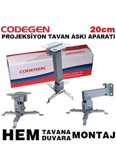 Codegen H18 18 32 Cm Teleskopik Ayarlanabilir Tavana Duvara Monte