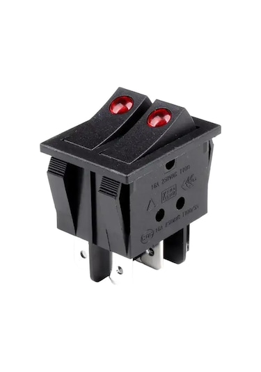 Powermaster Ic-102 İkili Işıklı Mercekli Anahtar