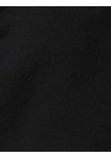 Koton Bermuda Şort Beli Bağcıklı Cep Detaylı Siyah 4sam40020mk Siyah