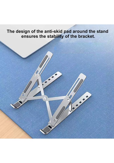 Maiyame Alüminyum Dizüstü Bilgisayar Tutucu: Katlanabilir, Soğutucu, Yükseltilebilir - Siyah, 18 İnç, Çantalı Taşınabilir Masaüstü Ayak