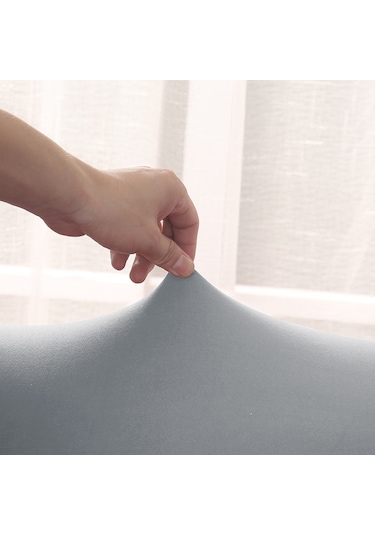 Geeroyoo Süt İpek Kumaşlı Kaymaz Koltuk Kılıfı - Yıkanabilir, Çocuk Ve Evcil Hayvan Dostu Çeşitli Renk Ve Boy Seçenekleri Açık Gri