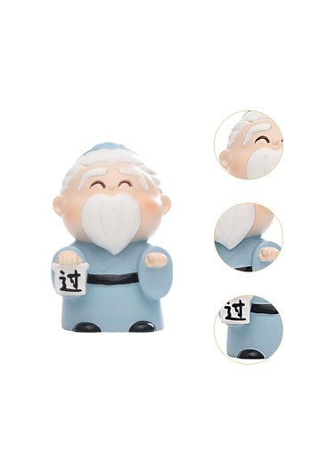 Suntek Mini Konfüçyüs Heykeli Minyatür Figür Antik Çin İsteğe Bağlı