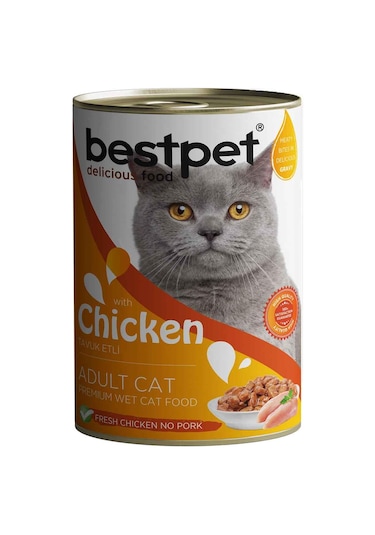 Bestpet Tavuklu Yetişkin Kedi Konservesi 400 Gr