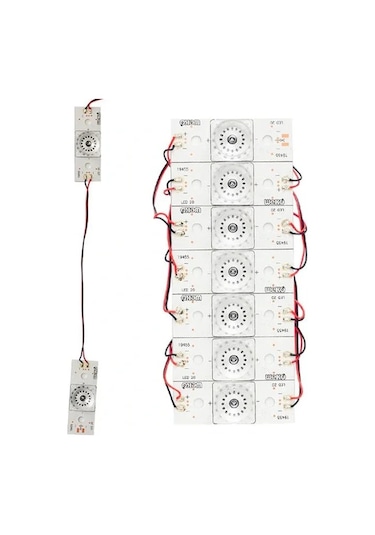 6 Volt Tek Kablolu Birbirine Bağlı Led Beyaz