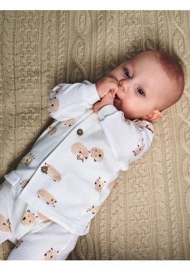 Svetik Yeni Doğanlar İçin Düğmeli Top 2'li Takım 254858740 Sütlü