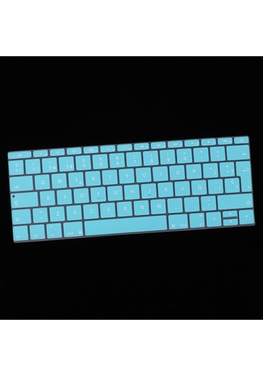 Homyl 12 Inç Macbook Için İspanyolca Fonetik Klavye Beyaz-mavi