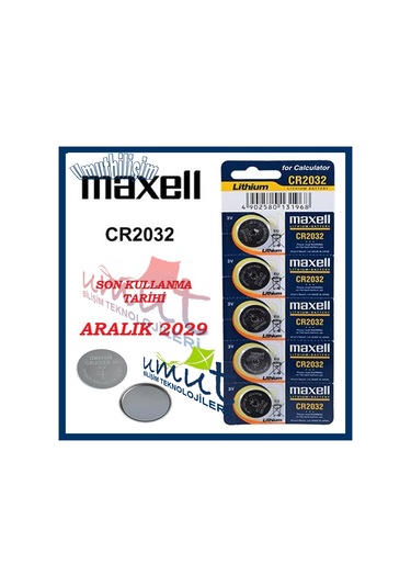 Maxell Cr 2032 5'li Lityum Pil