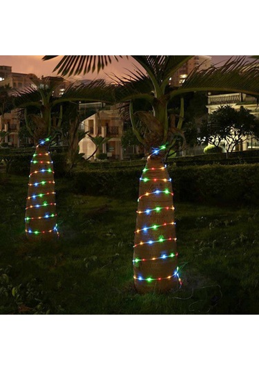 Suofeng 5m 50leds Işık Zinciri, 8 Işık Efekti, Ip54 Su Geçirmez, 3xaa Pil Beslemeli Pil Yok , Çok Renkli Dekoratif Işık