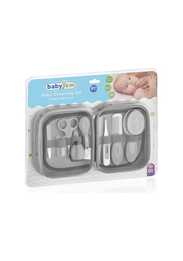 Babyjem 363 Bebek Bakım Seti 9 Parça Gri
