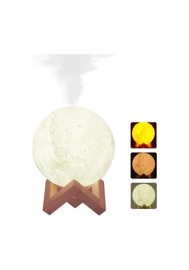 Dianziye Ev İçin 3 Renkli Gece Lambalı Sessiz Nemlendirici, 880ml Büyük Kapasite, Sürekli/aralıklı Sprey Modu, 36db'den Az Gürültü, Hava Nemlendirme Ve Cilt Bakımı