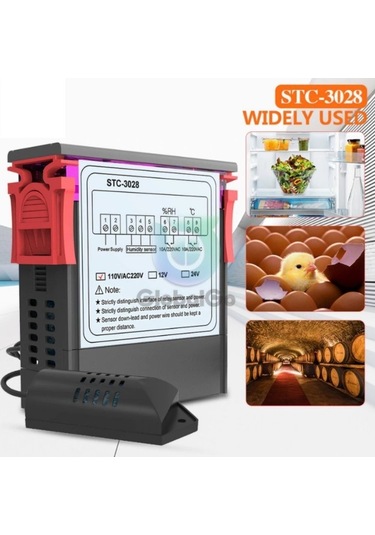 STC-3028 Çift Ekran Isı ve Nem Termostatı 220 V