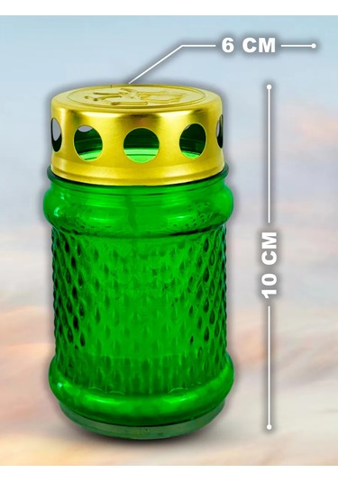 Memoria Mezarlık İçin Mumlu Sönemeyen Mezar Lambası 5 Adet 157924030