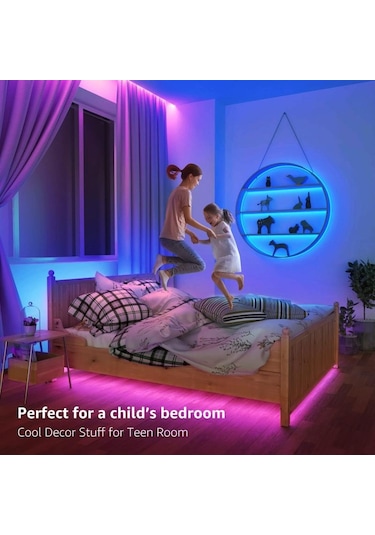 Led Şerit Işık Yatak Odası Led Tv Arkaplan Işığı Bluetooth Uzaktan Neon Işık Rg Şeridi Noel Dekorasyonu Led Aydınlatmalar 56670428