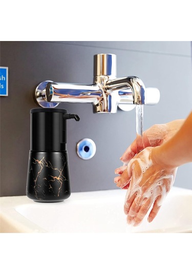 Anjiexun Sabunluk Mutfak, Köpüren Sabunluk Banyo, Siyah Siyah