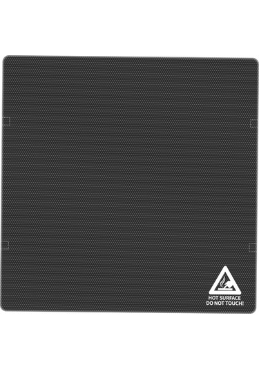 Tronxy Kristal Cam Baskı Yatak Platformu Karbon Silikon Siyah