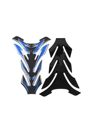 Moveevo Tq003 5d Gerçek Karbon Fiber Motosiklet Tankı Kırık Desenli Sticker - Kırık Koruyucu, Dayanıklı, Kolay Uygulama