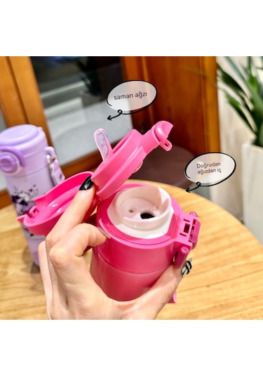 Benim Küçük Midilli Çocuk Termos Bardağım- Mor