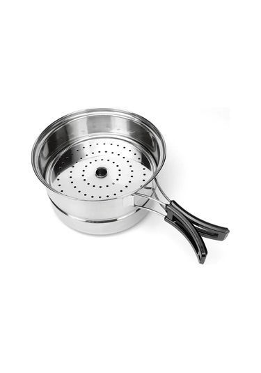 Tcherchi Açık Kamp Tencere Seti Kamp Kase Açık Kase Tencere Seti Gümüş