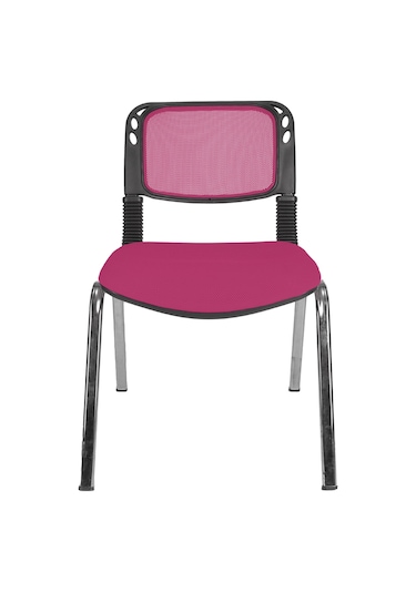 Gizmomobilya Gizmo Ofis Bekleme Misafir Koltuğu Mk1000 Form Fileli Pembe