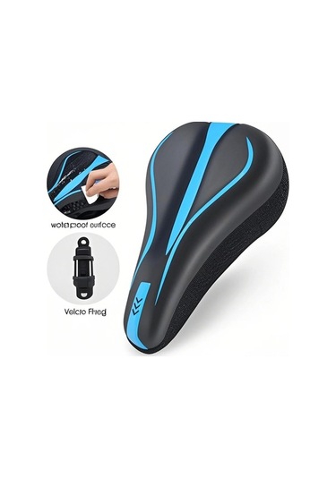 Tongxida Bisiklet Pu Deri-silikon Yastık Kılıfı, Dağ Bisikleti İçin Sponge Döşeme, Sırt Ağrısı Azaltıcı, Konforlu Sürüş, Siya Kırmızı