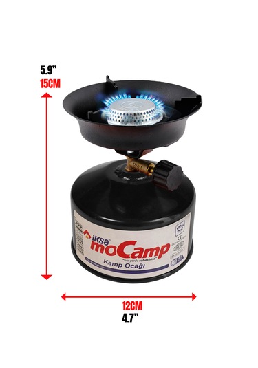 İksa Mocamp Kamp Ocağı Gazlı Kamp Ocağı - Siyah