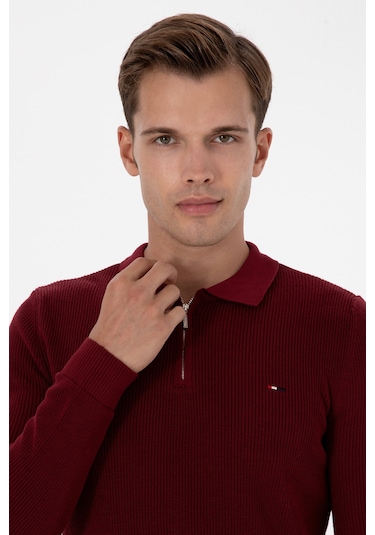 U.s. Polo Assn. Erkek Bordo Kazak /triko 50313685-vr014 Bordo