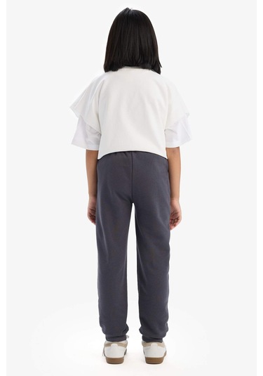 DeFacto Kız Çocuk Esnek Belli Jogger Eşofman Altı D9623A825SPAR15 Antrasit DeFacto Kız Çocuk Esnek Belli Jogger Eşofman Altı D9623A825SPAR15 Antrasit