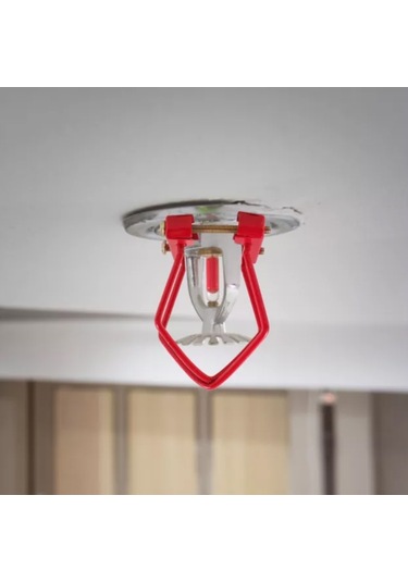 Sones Sökülemeyen Yangın Sprinkler Başlığı Koruyucu Kapak Braketi, Stil: Kırmızı Koruyucu Kapak