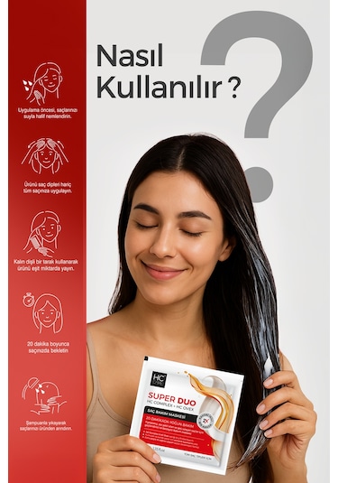 Hc Care Super Duo Saç Bakım Maskesi 40 ML