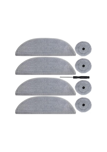 Tongxida Roborock S8 Max Ultra Temizleme Fırçası, Yan Fırça Ve Mikrofiber Seti - Robot Süpürge Aksesuarları