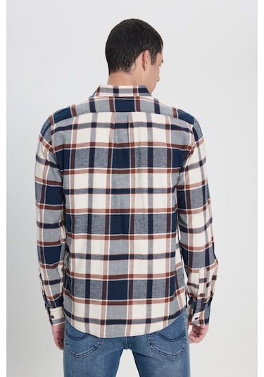 Lee Regular Fit Normal Kesim Pamuk Mavi Mevsimlik Gömlek L66N5805617 Mavi