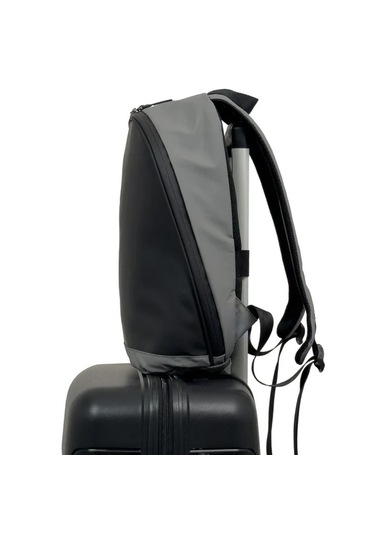 Hotowa Huppi Sırt Çantası Laptop Bölmeli Gri Gri - Siyah