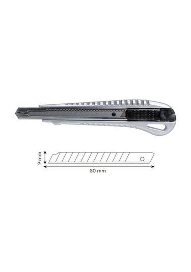 Leo Sx-96 Dar Tip Metal Maket Bıçağı 9 Mm