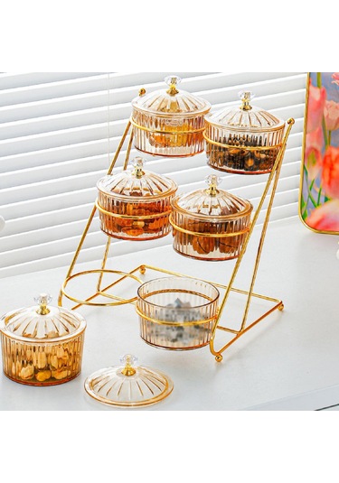 Homyl Kuru Meyve Tepsisi Çok Fonksiyonlu Raflı Fındık Kehribar