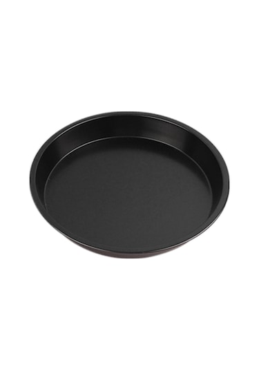 Yuvarlak Pizza Kalıp Plakası Pizza Tavası Pişirme Kalıbı Tepsisi 8ın Siyah Siyah